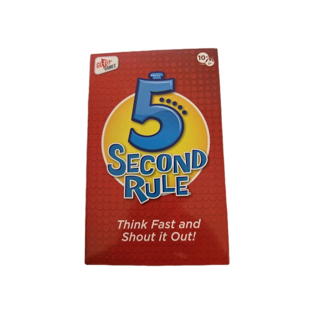 5 Second Rule Unopened-Fun Family Games‎ for Kids and Adults NEW/Sealed